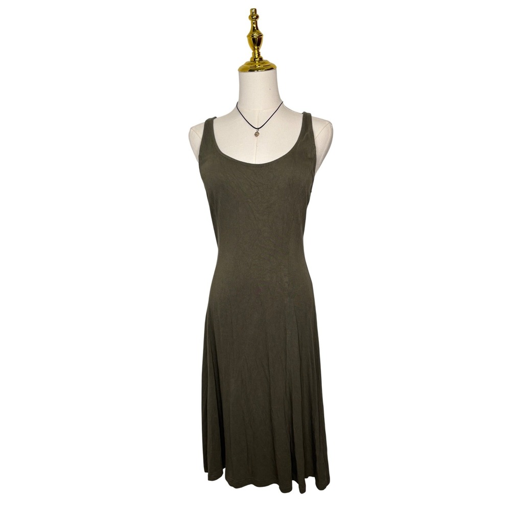 old navy forest green midi flowy dress boho grunge whimsigoth fairy granola y2k
